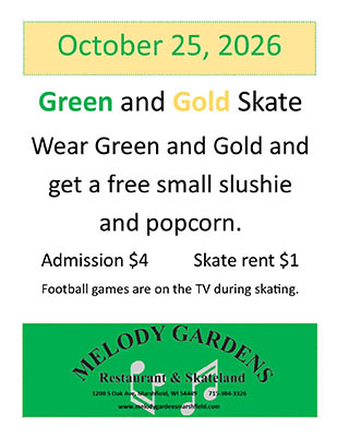 October 25th, 2026 - Green and Gold Skate